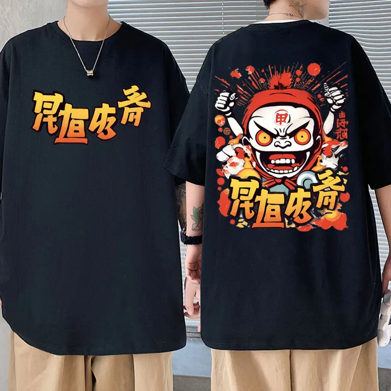 

Fun Japanese Cartoon Thief Playful Characters Graphic T Shirt Men Women Manga Fashion Casual T-shirt Unisex Funny Anime Tshirt