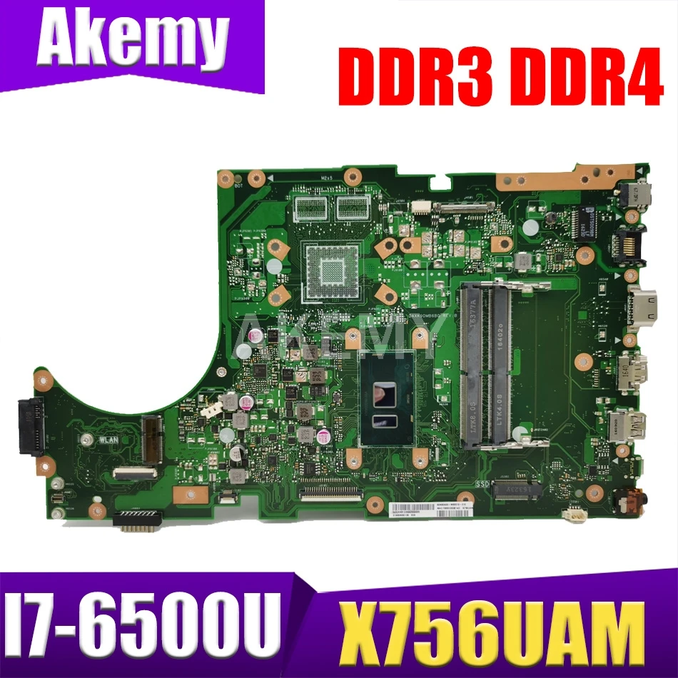 

Материнская плата для ASUS X756UAM X756UAK X756UA i7 CPU GMA GPU DDR3 90NB0A00-R00060