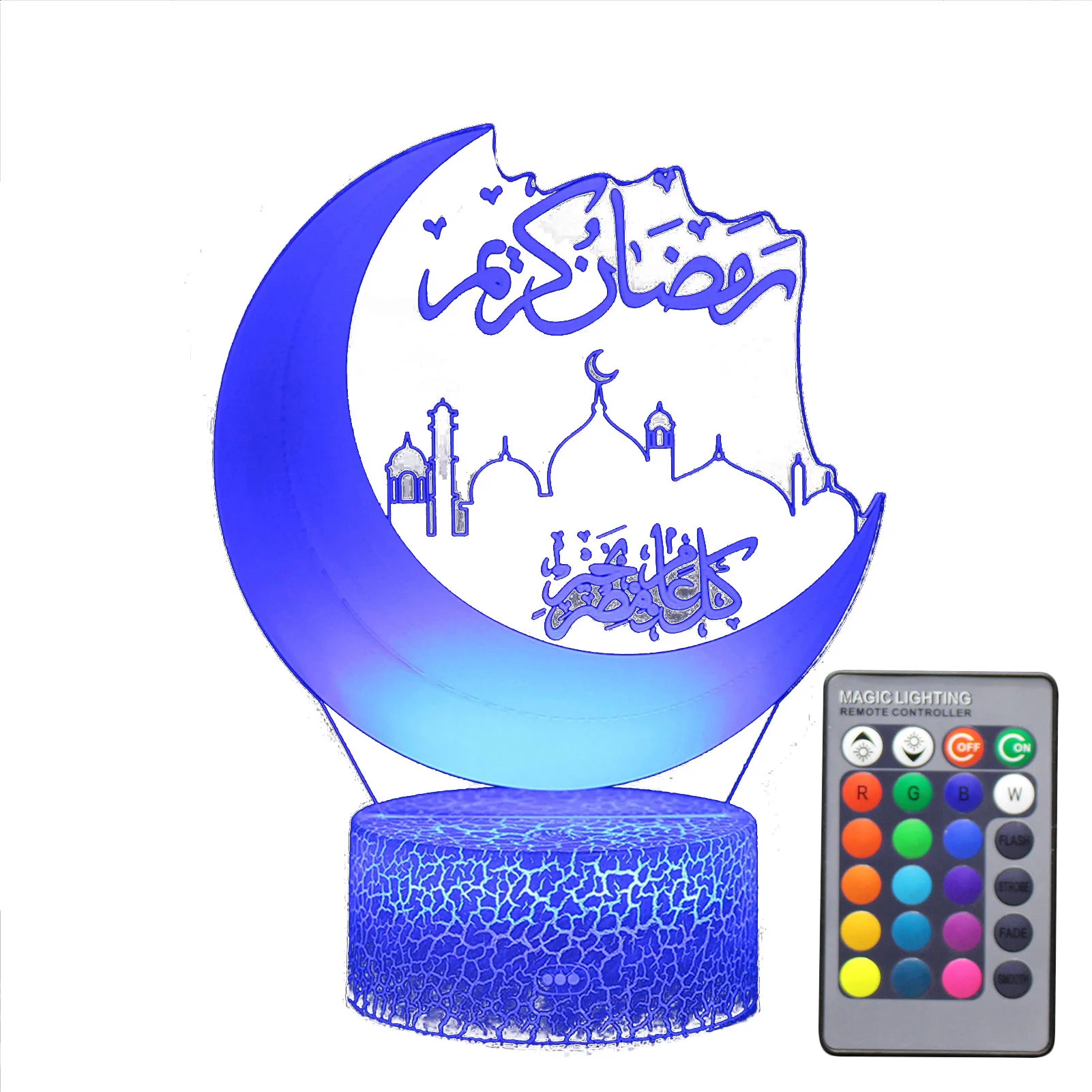 

Touch Lamp Color Changing Bedside Lamp As Room Decor For Teen Girls Ramadan Style Moon Shape LED Battery Operated Nightstand