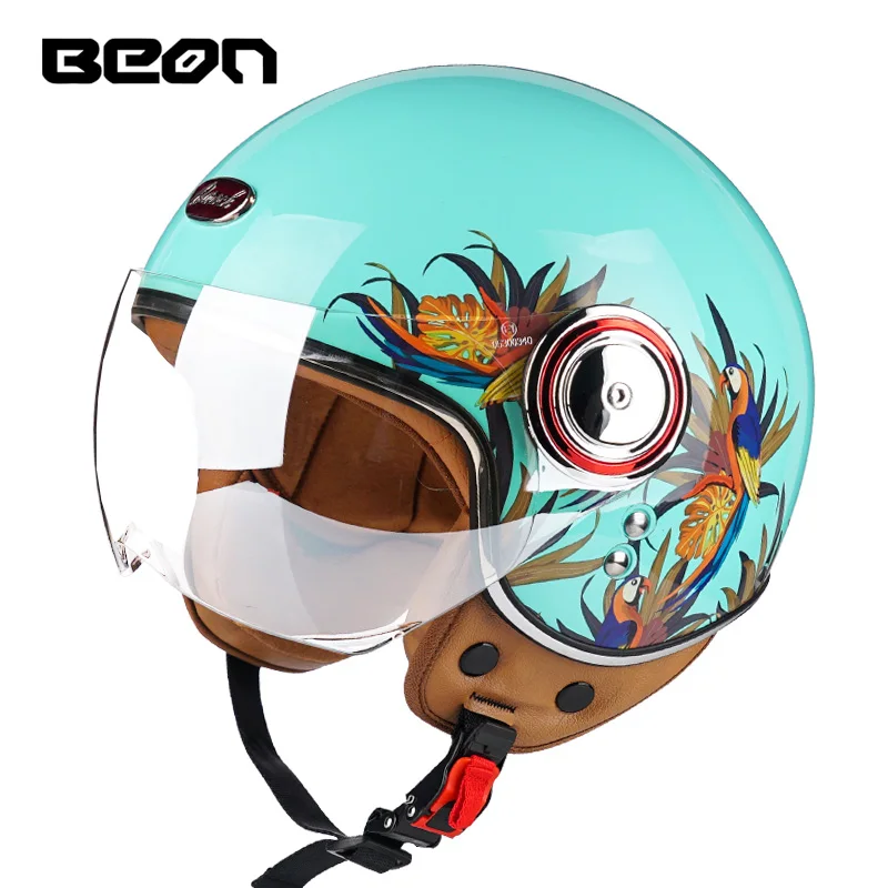 Electric Men's Motorcycle Helmet BEON E-Scooter Accessories Motocross Scooter Bicycle Moto Biker MOTO Helmets