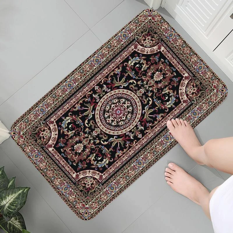 

Entrance Carpet Flannel Washable Rug Hallway Floor Mats Bedroom Persian Carpet Parlor Mat Room Carpets Lounge Rug 1