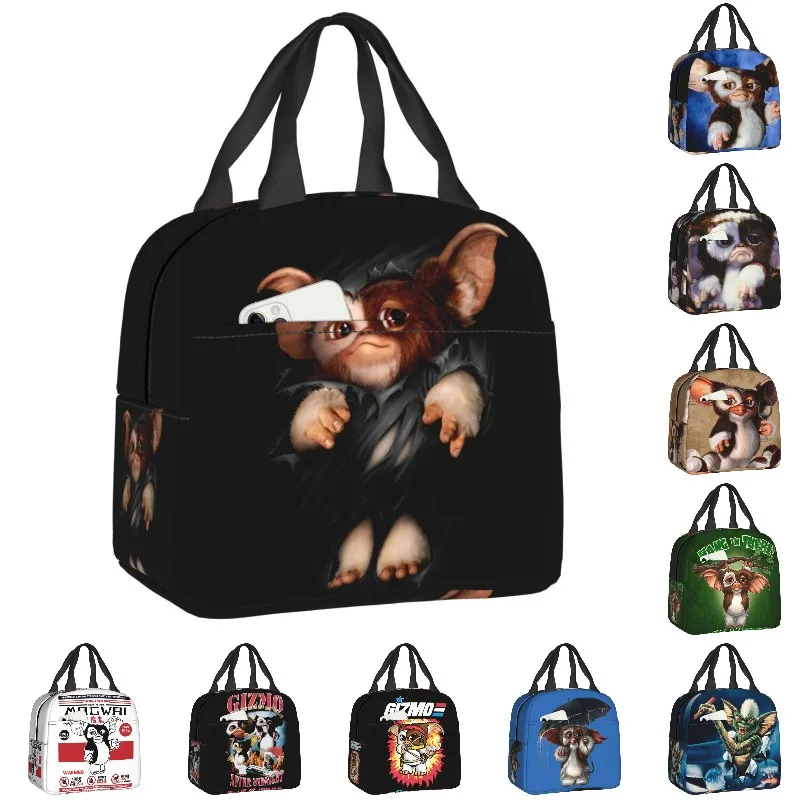 

Gremlins Thermal Insulated Lunch Box Women Gizmo Mogwai Monster Resuable Lunch Bag for Kids School Children Picnic Food Tote