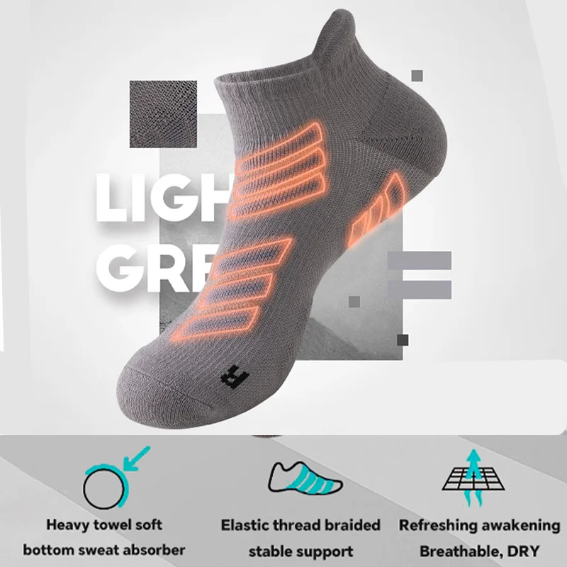 YUPAO Women Men Professional running socks Anti Odor Sweat Absorption Sports socks Shock Absorption Wear Resistance Fitness sock