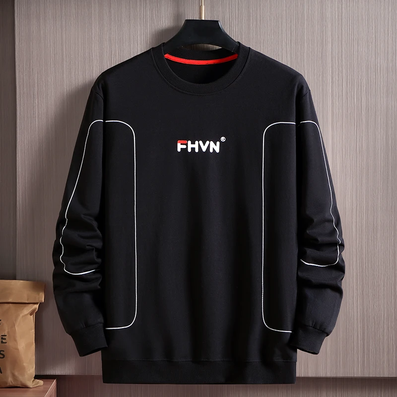 

Spring Autumn Sweatshirts Men Crew Neck Hoodie Streetwear Fashion 2022 Hoodies Plus Size 9XL 10XL Tops Oversized Sweatshirt