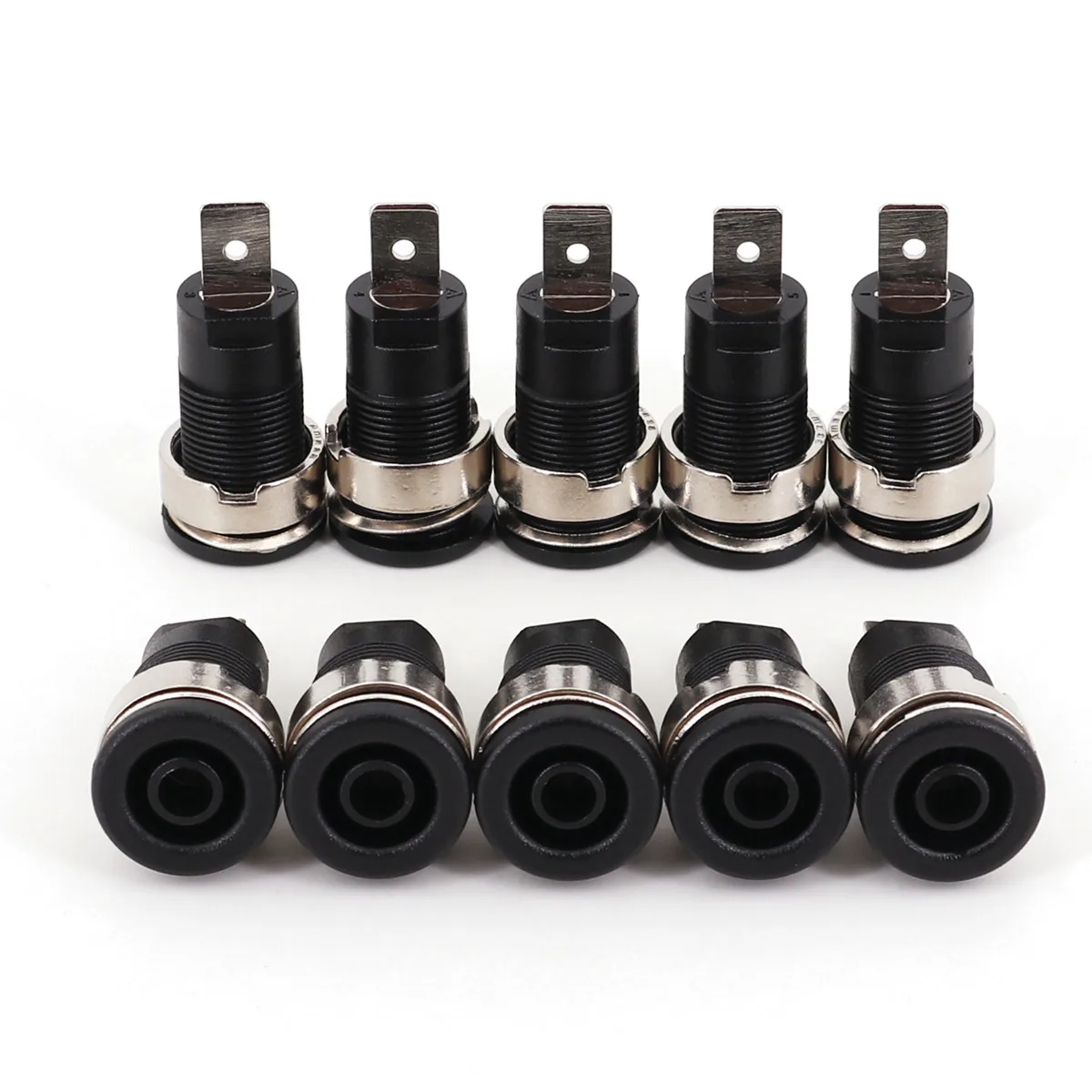 

10 шт. изолированные разъёмы banana 4 мм