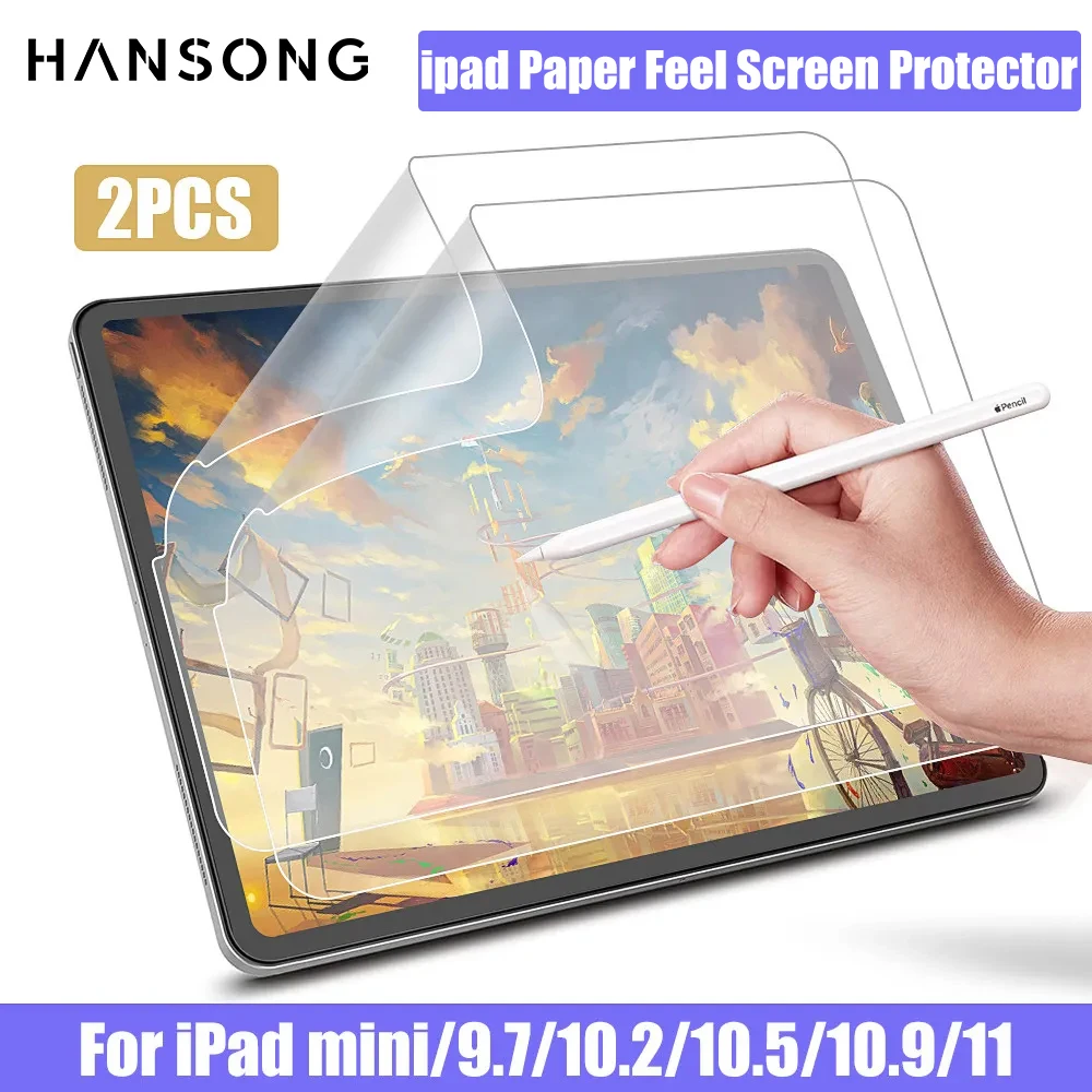 2 шт. защитная пленка для экрана iPad Air 11 13 M2 Pro M4 12.9 10-го поколения 10.9 10.5 10.2 mini 1 3 4 5 6 7