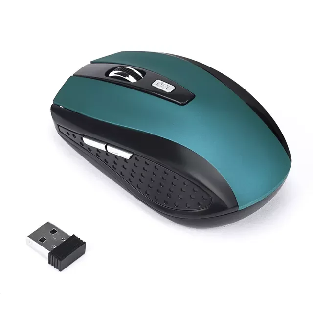 

2.4GHz USB Optical Wireless Mouse,2000DPI Adjustable Receiver Optical Computer Gaming Mouse For MAC Ect Laptops
