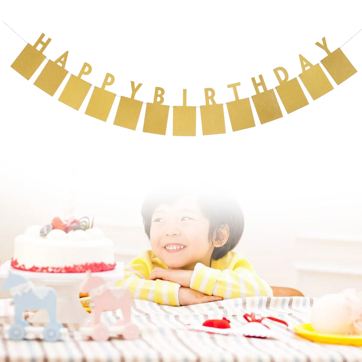 

Decorated Garland 12 Months Picture Banner Infant Bunting Birthday Photo Prop Ornament Picture Banner Picture Display Photo Wall