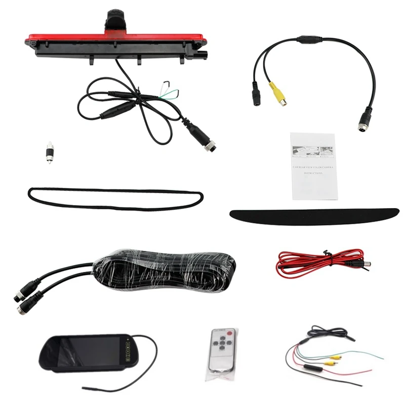

Car Rear View Brake Light Backup Camera for IVECO Daily 2015-2017 VAN with 7 Inch Rearview Mirror Monitor