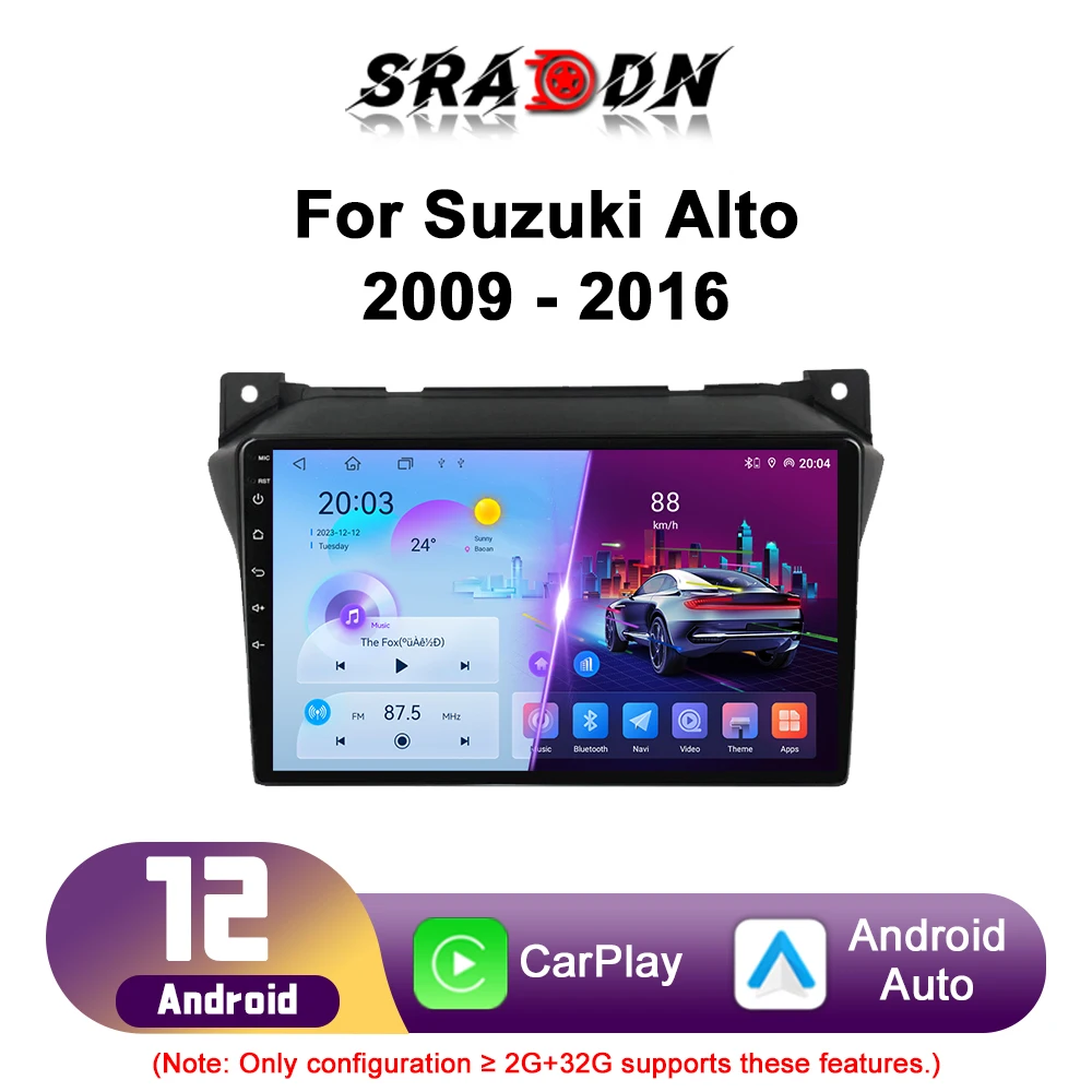 Для Suzuki Alto 2009 2010 2011 2012 2013 2014 2015 2016 Android Car Radio Автомобильный мультимедийный