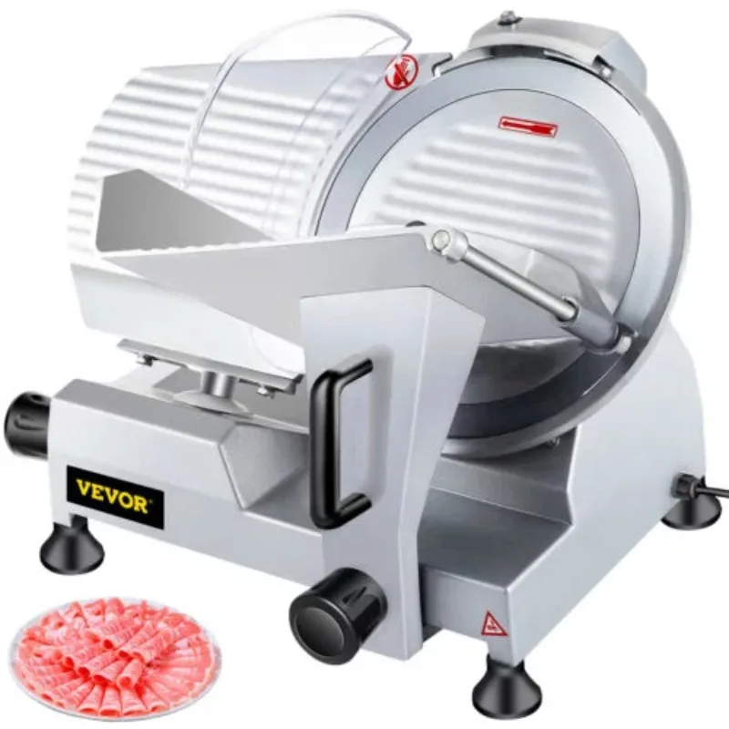 

VEVORbrand Commercial Meat Slicer,10 inch Electric Food Slicer 240W Frozen Meat Deli Slicer Semi-Auto Meat Slicer for Commercial