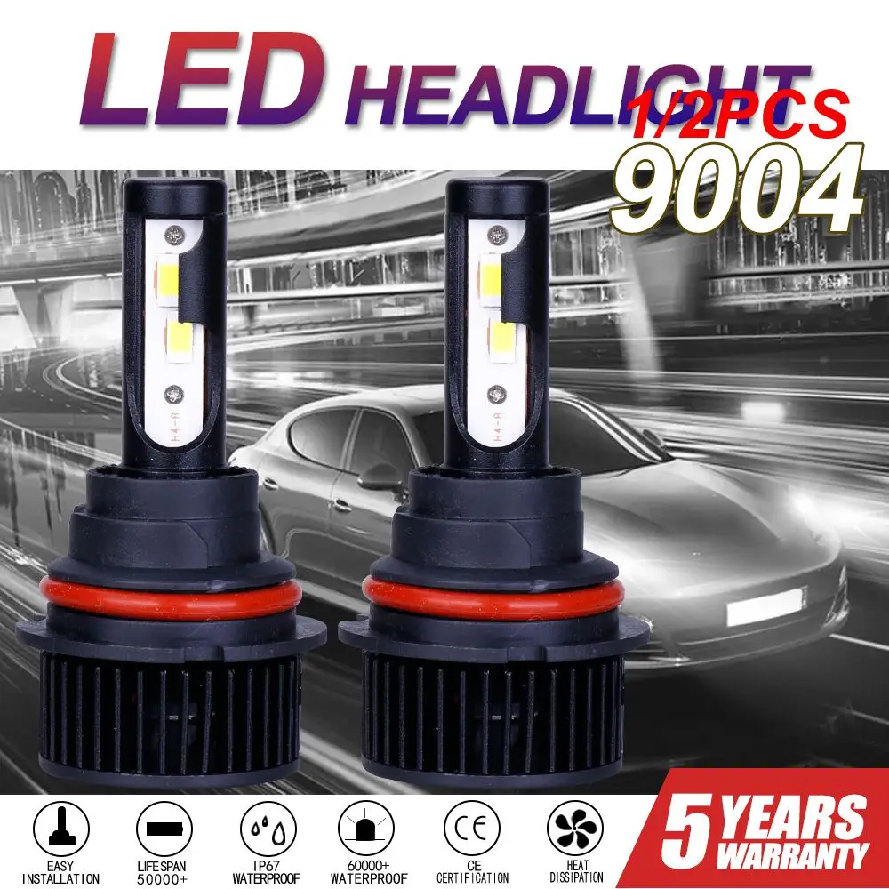 

1/2PCS White Car Fog Light 9v-36v High Brightness Durable Easy To Install Strong Heat Dissipation Car Supplies