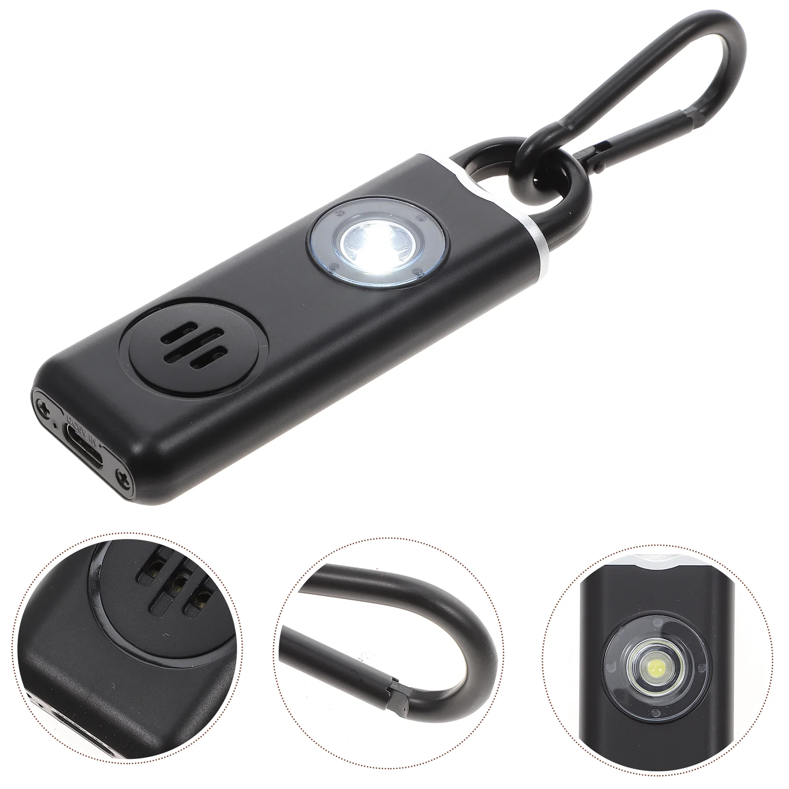 

Defense Keychain Portable LED Practical Female Defense Keychain Defense Keychain Personal Alarm