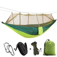 ultralight outdoor hammock with anti mosquito net detachable hiking travel camping 1 2 person tent backyard hammock
