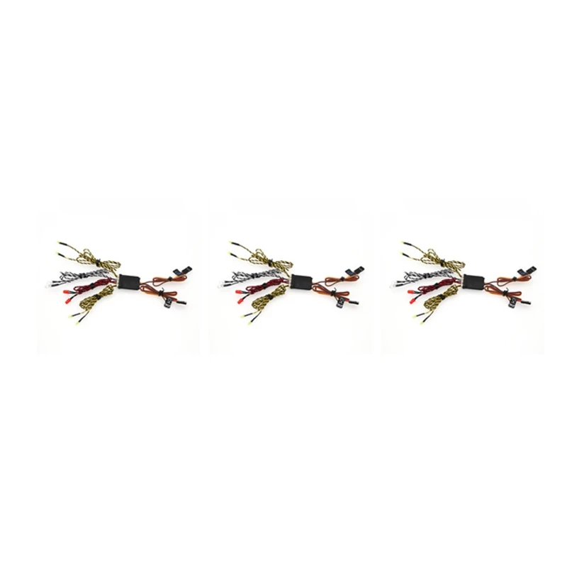 

3x8 фотолампа для передней и задней панели, для радиоуправляемой гусеничной машины Traxxas TRX4 Axial SCX10 WPL D12 MN99S MN86S