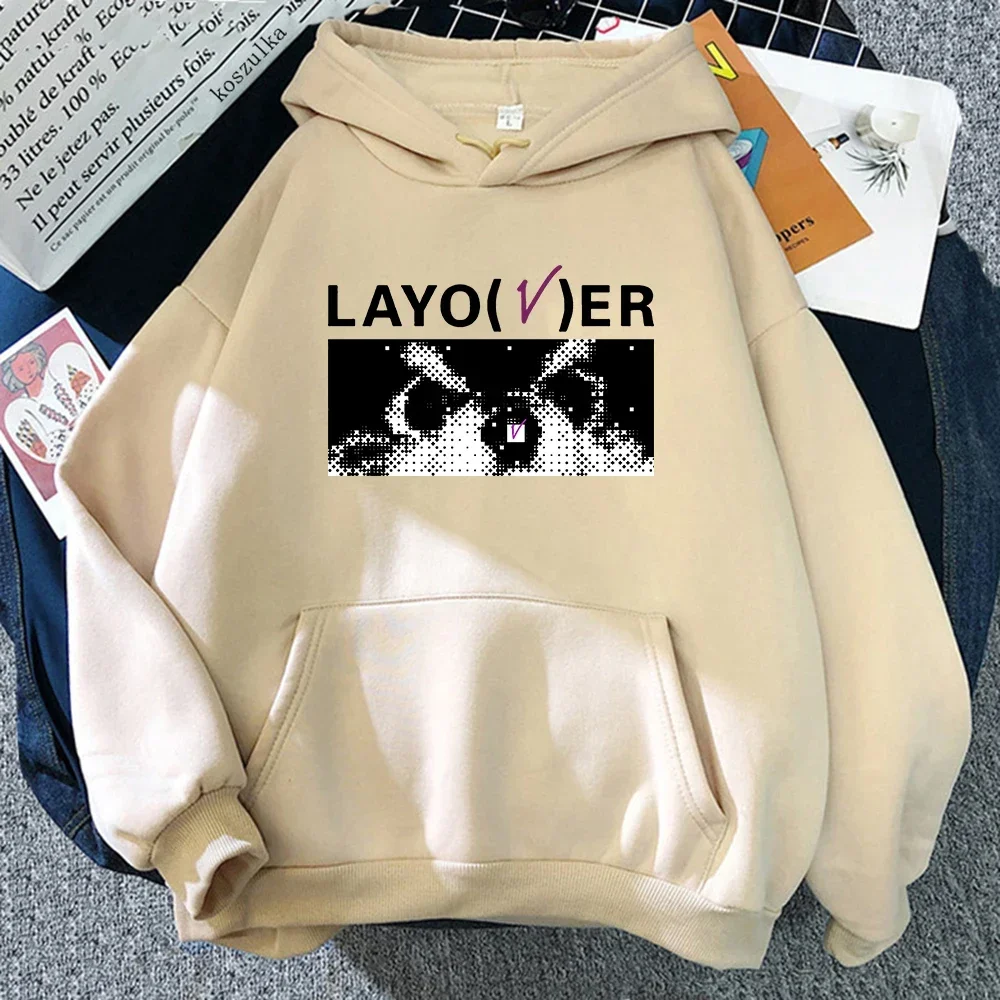 

V Slow Dancing Hoodie Women Harajuku Graphic Love Me Again Layover Hoodies Unisex Kawaii Cat Vintage Pullovers Sweatshirts Korea