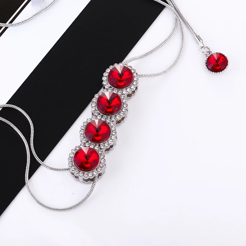 Boosbiy элегантный свитер с кристаллом розовый Снежинка Кулон Капли воды аксессуары