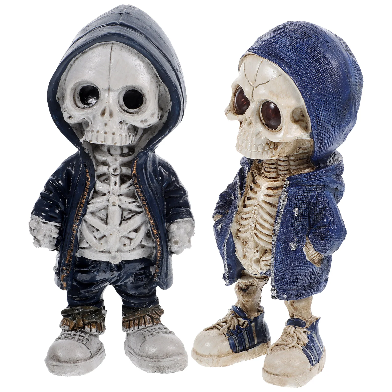 

2 Pcs Ornaments Figurines Fashion Resin Craft Desktop Ghost Festival Decoration