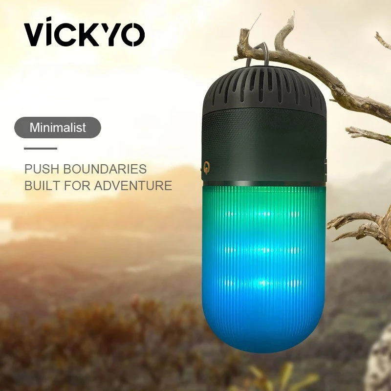 

Светодиодный ночник VICKYO, Bluetooth-динамик, прикроватная лампа с сенсорным управлением, портативная настольная лампа, цвет для украшения игровой комнаты, спальни