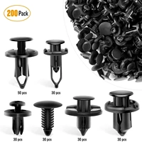 200 pcs push bumper fastener rivet clips universal plastic with 6 size auto body retainer for gm ford ch