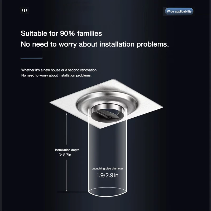 Kohler Дезодорант для слива пола из латуни/нержавеющей стали устойчивый к насекомым