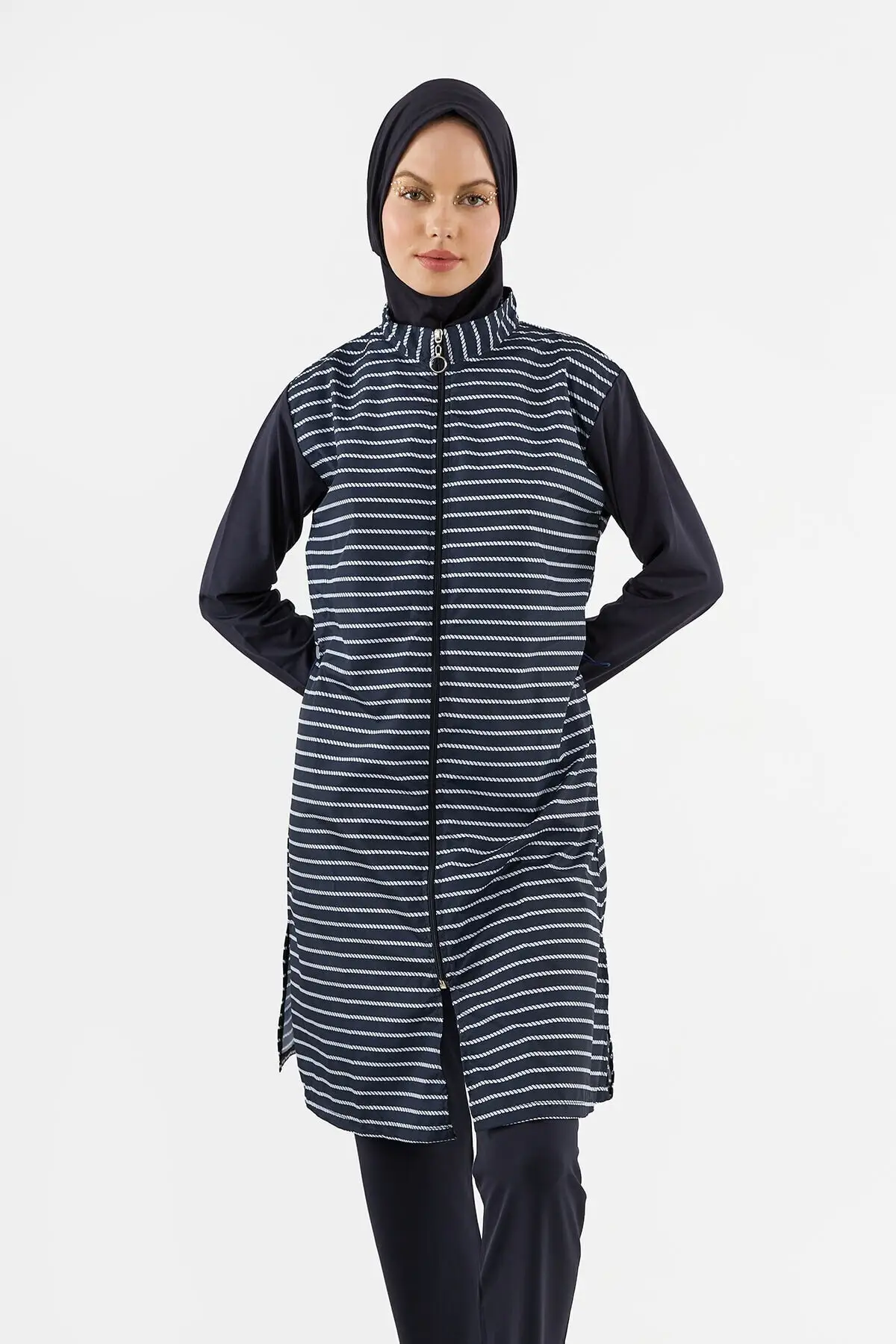 

Новые мусульманские купальники из Буркини, скромная летняя одежда, купальный хиджаб с длинным рукавом, спортивный Мусульманский купальник,...