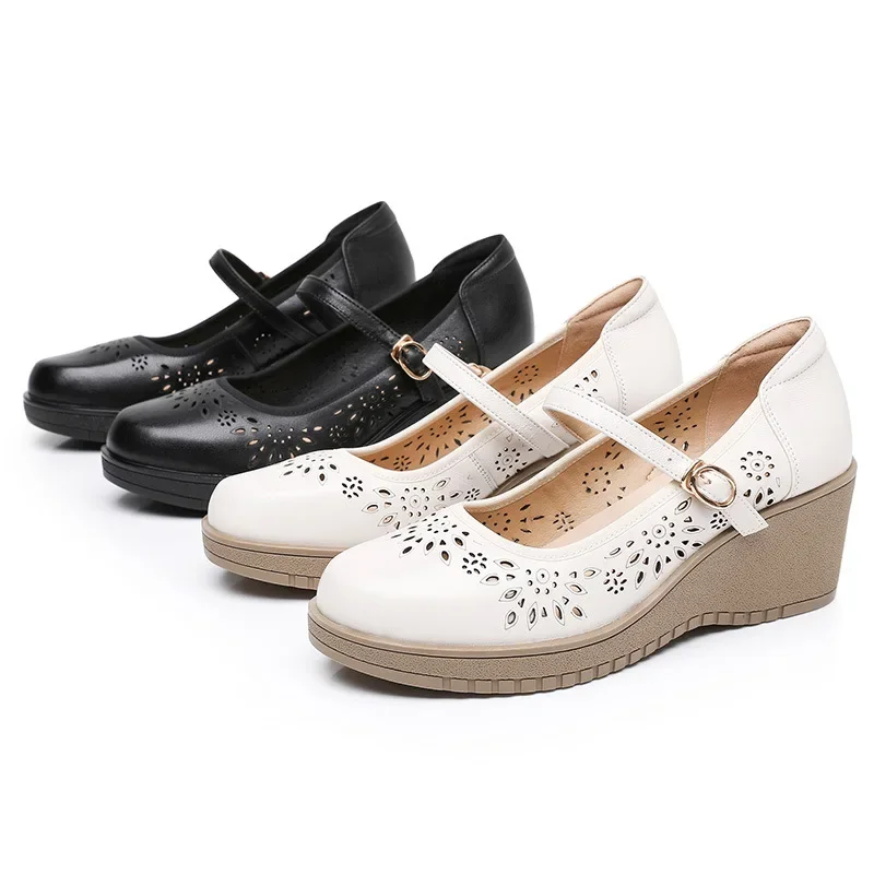 Туфли из натуральной кожи на высоком каблуке Размеры 35-43