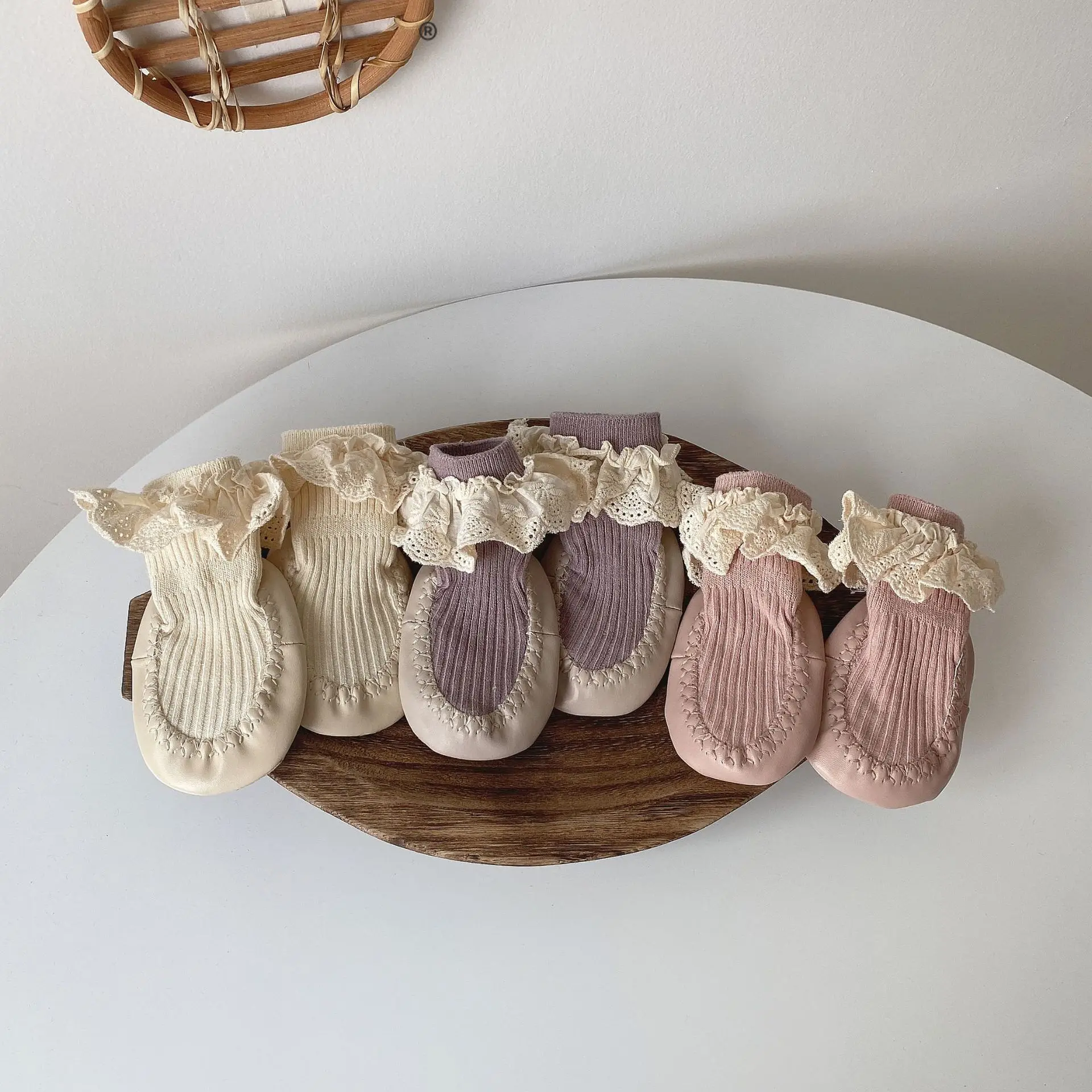 

Freely Move 2022 Fashion Baby Socks Rubber Soles Infant Sock Newborn Autumn Children Floor Socks Shoes Anti Slip Soft Sole Sock