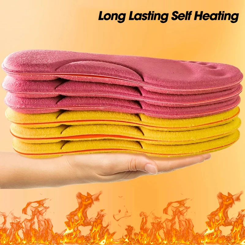 Self-heated Insoles Foot Massage Thermal Thicken Insole Memory Foam Shoe Pads Winter Warm Men Women Sports Shoes Pad Accessories images - 6