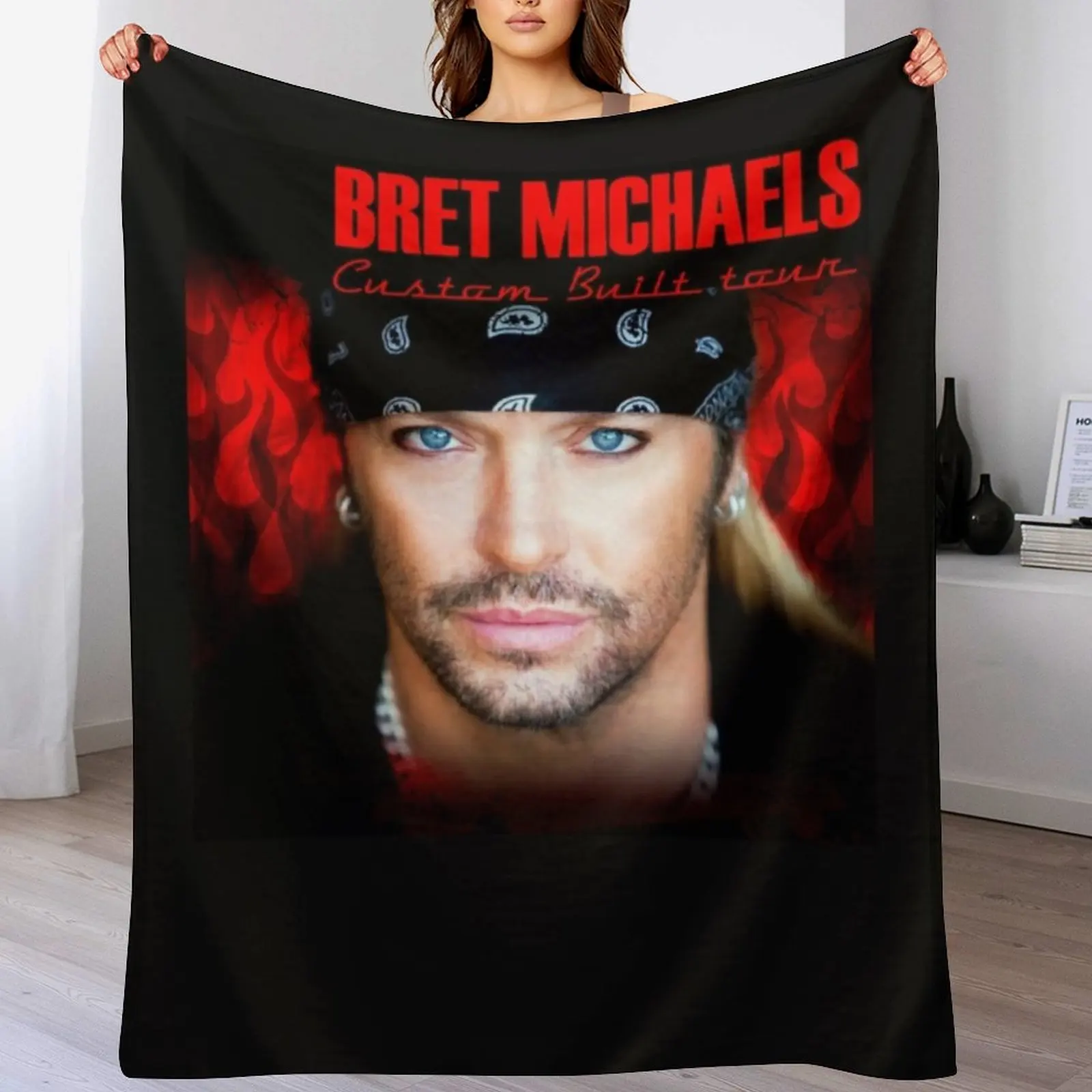 Одеяло Bret Michaels Face Tour 2019 Dedekyo 5 зимнее летнее термобелье для путешествий теплые