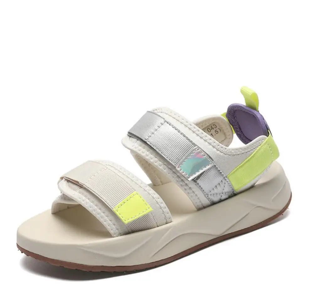 

Sports Sandals Women 2022Summer Female Students Korean Open Toe All-Match Soft Bottom Beach Shoes Ladies Velcro Casual Sneakers