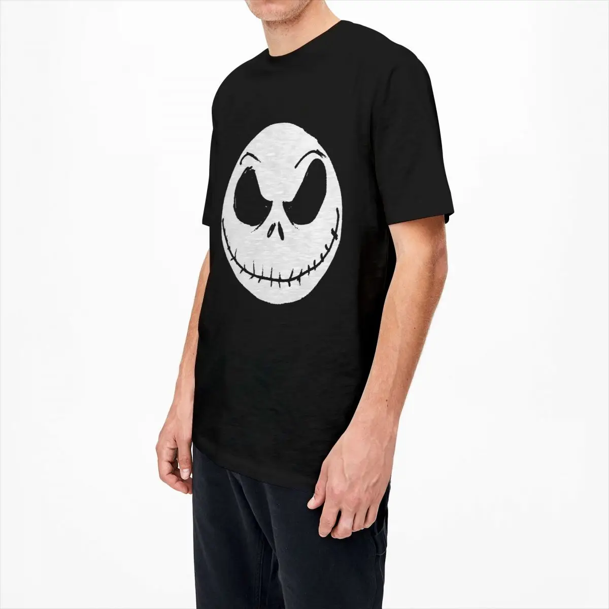 Футболка с коротким рукавом и круглым вырезом из хлопка