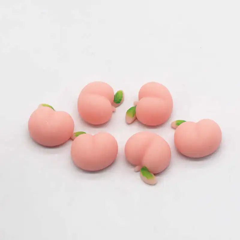 

1/50Pcs Cute Peach Toy TPR Soft Elastic Antistress Ball Squeeze Stress Relief Toy for Children Adults