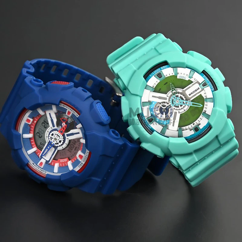 Резиновый силиконовый ремешок для часов Casio G-Shock GA-100110120140 GD-100 GAX-100 GLS-100, сменный матовый ремешок для браслета + чехол (art.: 3920d393c8d08) - 3920d393c8d08