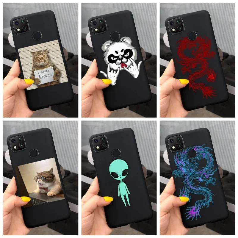 

JOME Xiaomi Redmi 9C Case Cover Black Dragon Animal Soft Silicon Phone Case For Xiaomi xiomi redmi 9A 9C NFC redmi 9 Bumper Case