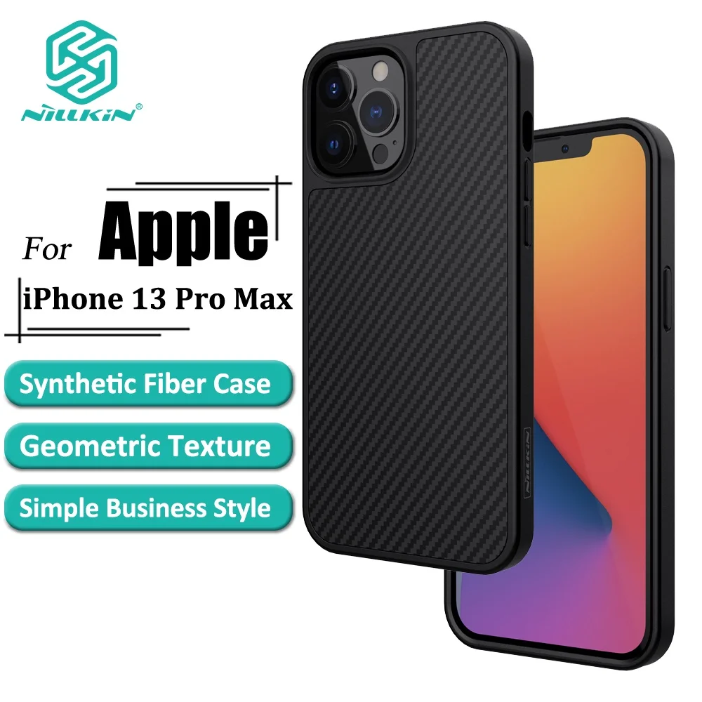 Чехол Nillkin из синтетического волокна для iPhone 13 Pro Max ультратонкая задняя крышка