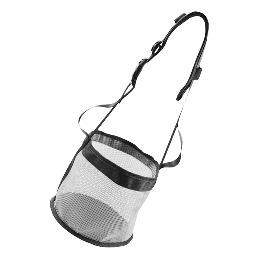 

Horse Feeding Hay Bag Storage Portable Net High Capacity Nylon Pouch Mesh Forage