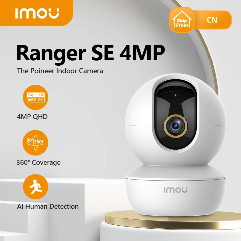 

Dahua imou Ranger SE 4MP 4X Digital Zoom AI Human Detect Camera Baby Security Surveillance Wireless ip CCTV Indoor 4MP Camera