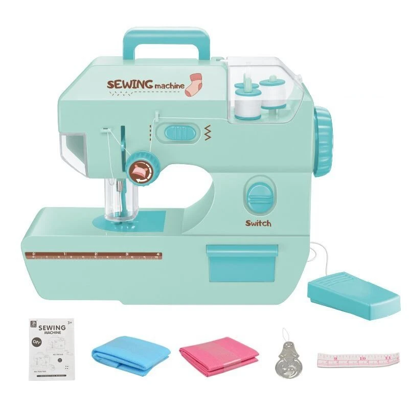 

Детская швейная машинка, швейная машинка для девочек, Игрушки для маленьких девочек, детская мини-мебель, игрушка, швейная машинка «сделай сам», игровой домик