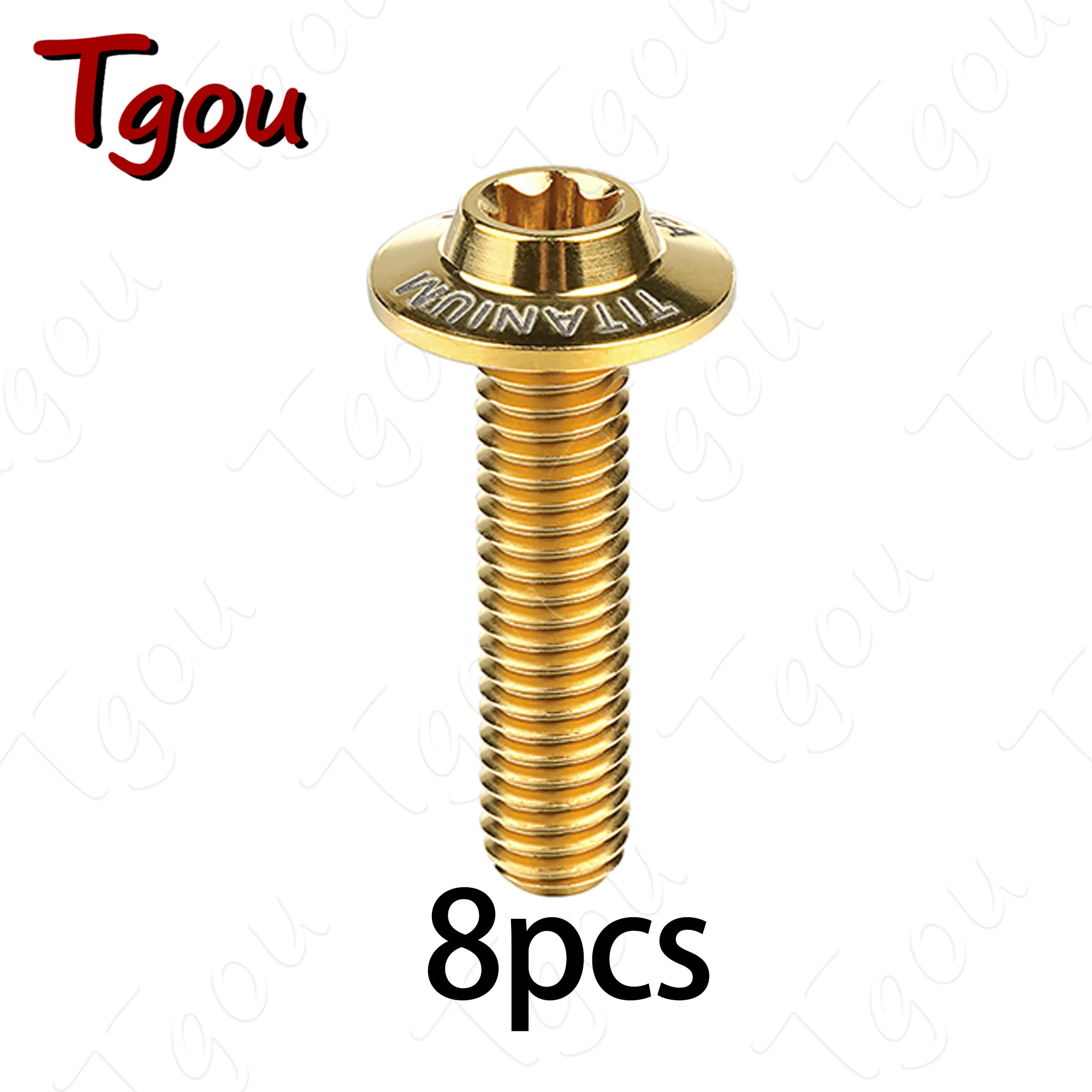 Титановые болты Tgou M5 M6x10 /12/15/20/25/30/35 мм, коническая головка-бабочка для мотоциклетного дискового тормоза, внутренние тормоза, 8 шт.