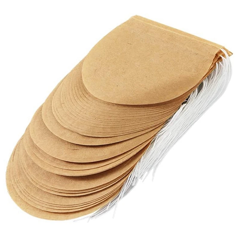 

300PCS Tea Filter Bags, Disposable Tea Filter Bags Paper Tea Infuser Drawstring Empty Tea Bags for Loose Tea and Coffee
