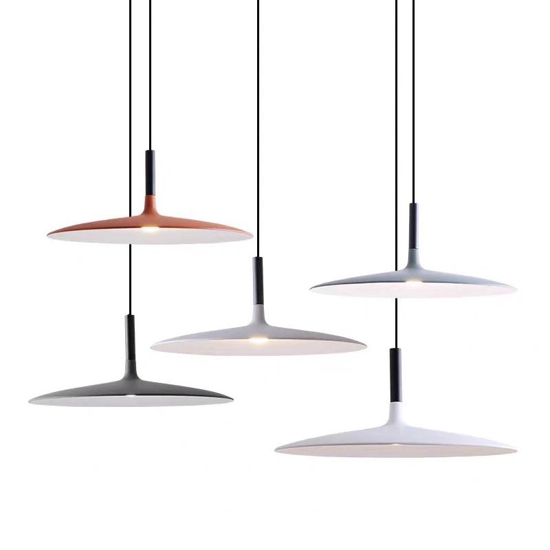 

Nordic Pendant Lights Modern LED Minimalist Ceiling Lamps Hanging Light UFO Luxury Creative Personality Cafe Single Head Bar