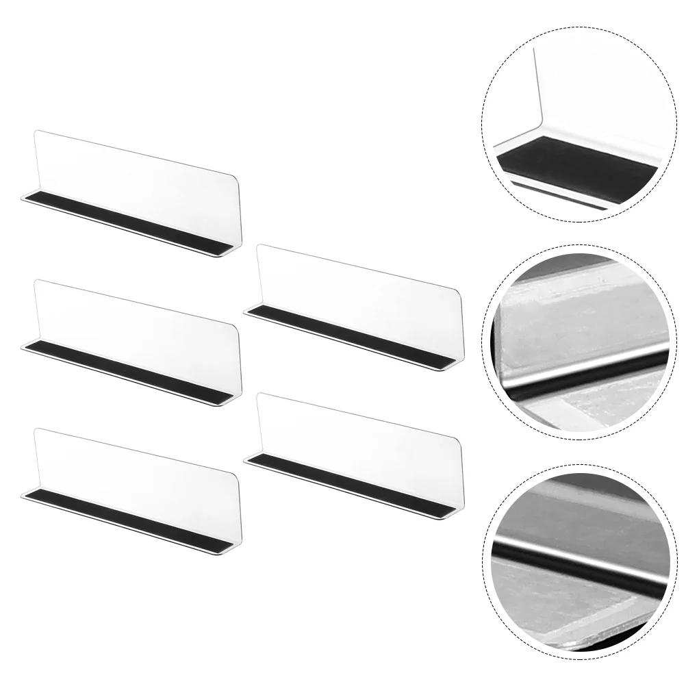 

5 Pcs Shelf Baffle Clear Shop Dividers Snack Commodity Clapboards Pvc Shelves Supermarkets Snacks Commodes