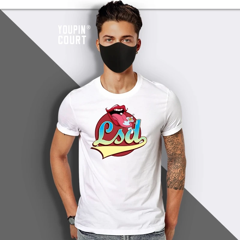 

Lsd Tab on Tongue Vintage Tshirt men t shirt