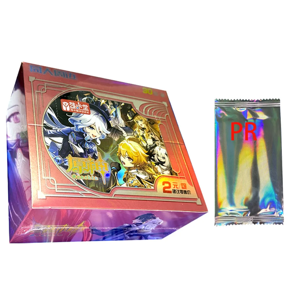 Оптовая продажа новинка Genshin Impact SSR UR коллекционные карты Аниме игра карточка с