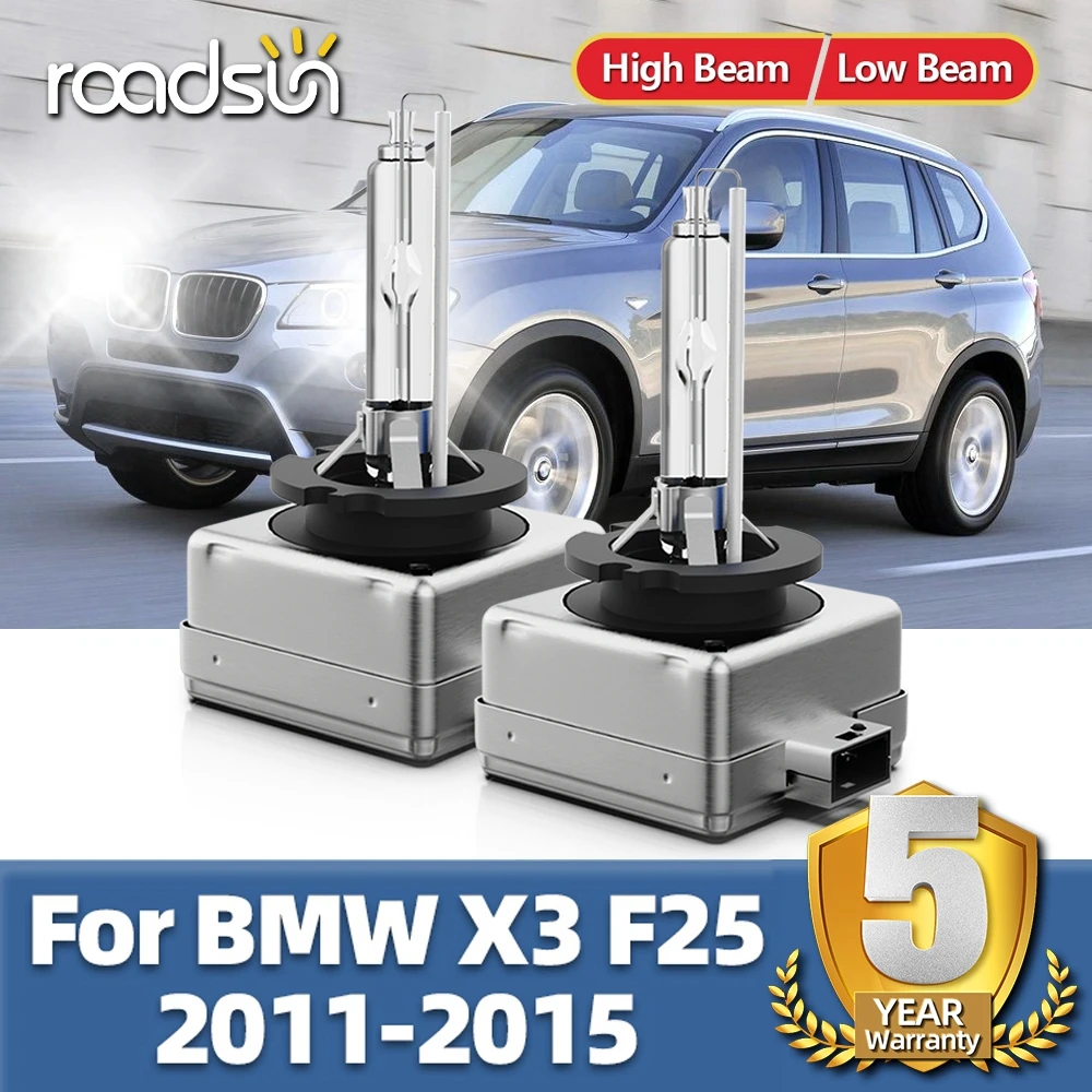 

Roadsun 2x HID Bulb Hid Xenon Headlight D1S Xenon Lamp Light 6000K 12V 35W For BMW X3 F25 2011 2012 2013 2014 2015