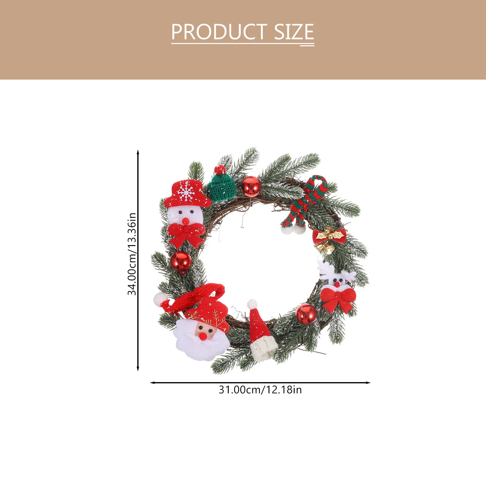 

Christmas Decoration Supply Wreaths Crafts Ornaments Front Door Xmas Garden Wall