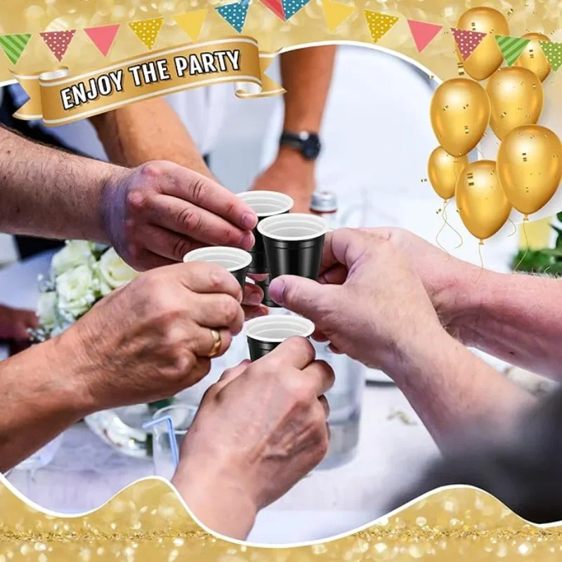 Пластиковые чашки для питья стандартный многоцветный набор размеров 2 унции игр