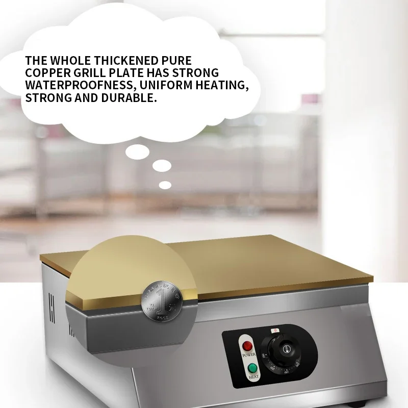 1700 Вт Soufflé Maker Вафельница Dorayaki Machine Продукт утолщенной чистой меди Griddle SZ-YF-6 Машина