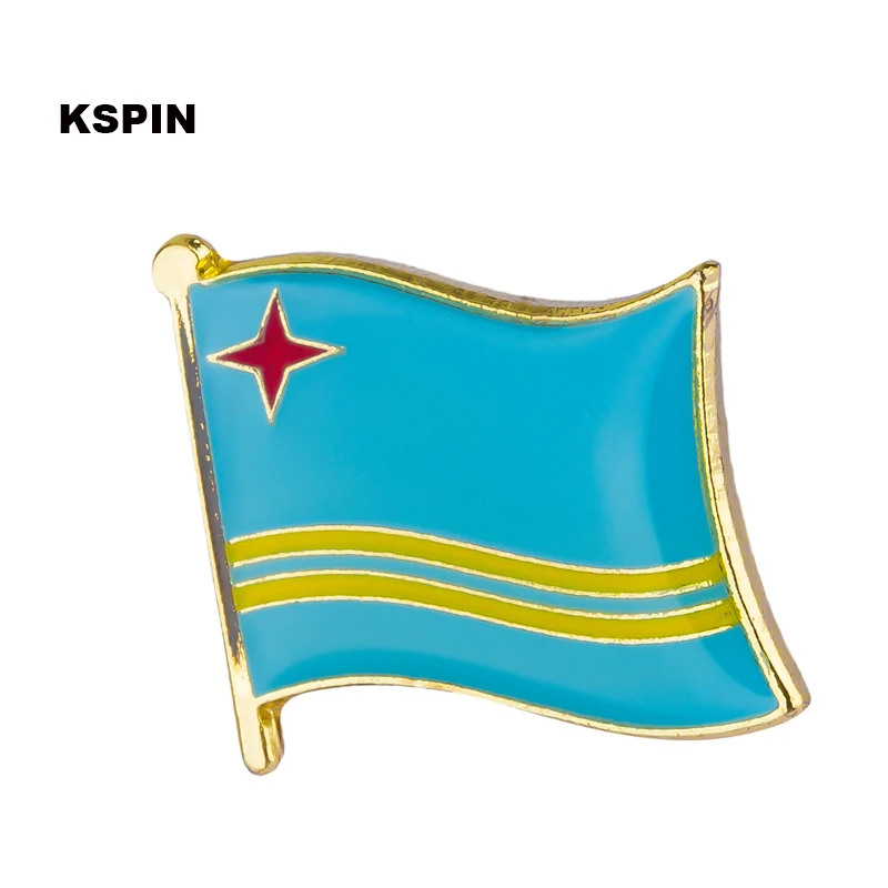 Значок с флагом ARUBA Значки для ноутбука